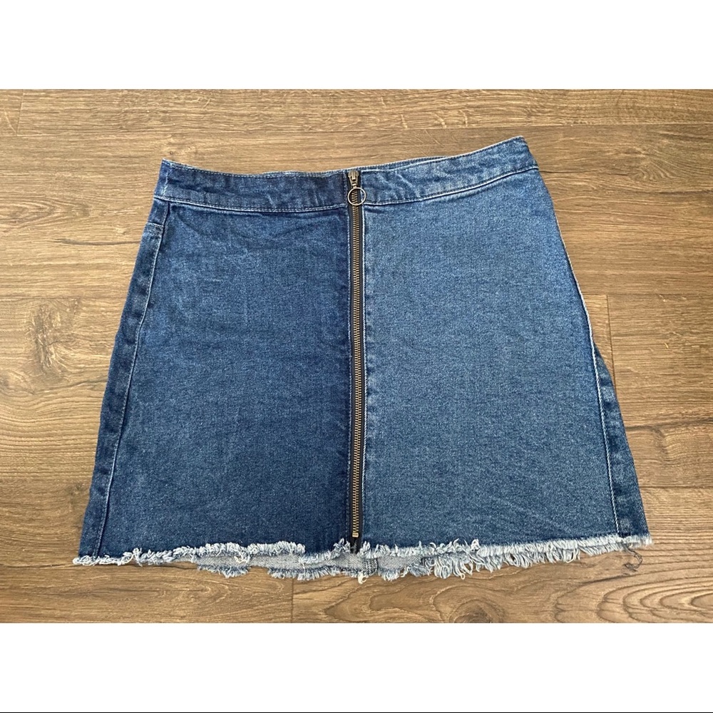 Wild Fable Skirt | Color Block Jeans Skirt